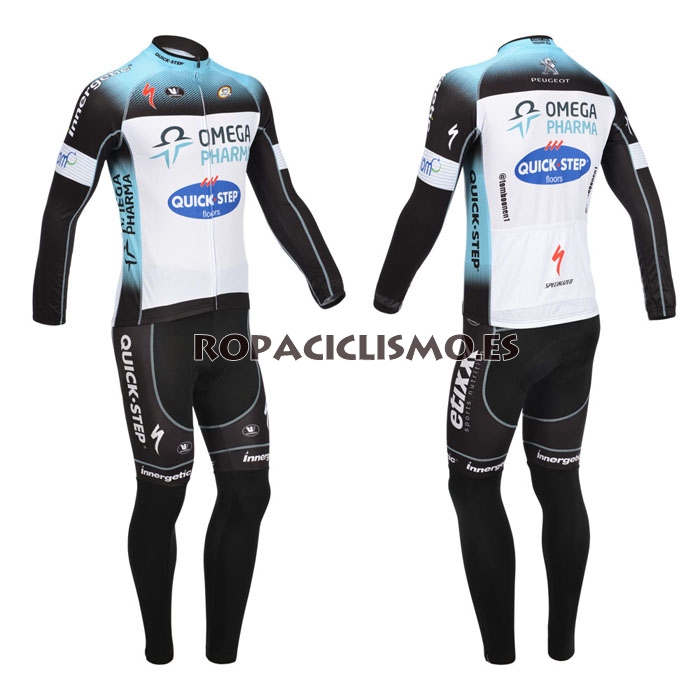 2013 Maillot quick step mangas largas